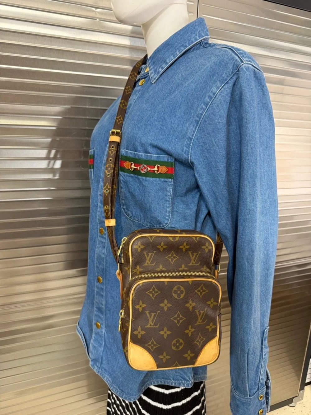 Louis Vuitton Amazon Monogram Canvas Crossbody Bag